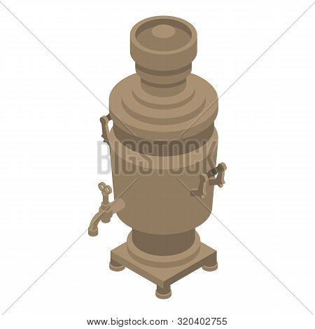 Samovar Icon. Isometric Of Samovar Vector Icon For Web Design Isolated On White Background