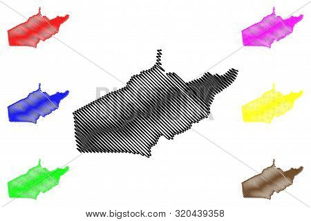 Makamba Province (republic Of Burundi, Provinces Of Burundi, Southern Region) Map Vector Illustratio