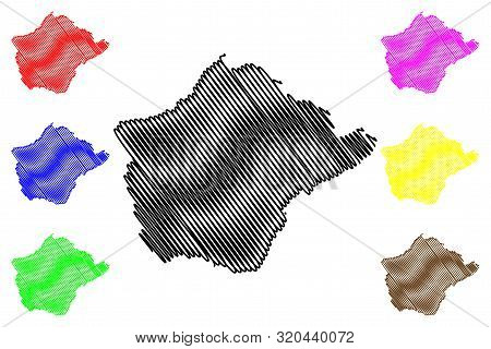 Ruyigi Province (republic Of Burundi, Provinces Of Burundi, Eastern Region) Map Vector Illustration,