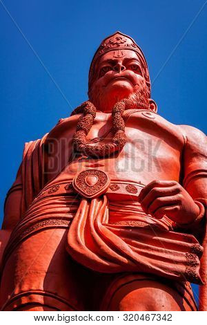 World's tallest statue of Lord Hanuman. Jakhoo Temple, Shimla, Himachal Pradesh, India