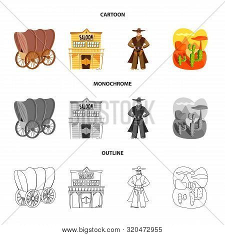 Vector Illustration Of Texas And History Icon. Set Of Texas And Culture Stock Vector Illustration.