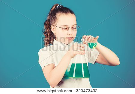 Education And Knowledge. Child Study Bilogy Lesson. Back To School. Science Research In Lab. Small S