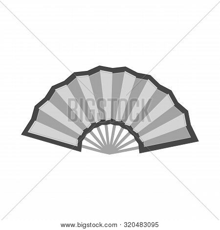 Isolated Object Of Fan And Oriental Symbol. Set Of Fan And Cool Stock Symbol For Web.