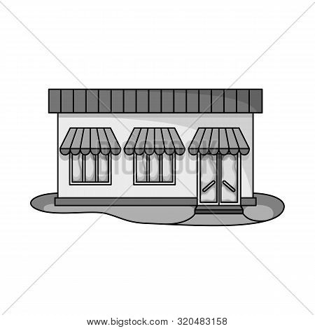 Vector Design Of Store And Grocery Symbol. Set Of Store And Facade Vector Icon For Stock.