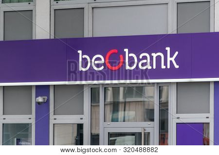 Brussels, Belgium - June 6, 2019: Logo And Sign Of Beobank. Beobank Is A Belgian Bank Owned By A Fre