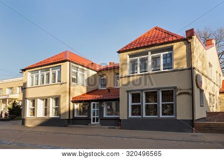 Zelenogradsk, Kaliningrad Region, Russia - April 02, 2019: Old Historic German Building On The Kuror