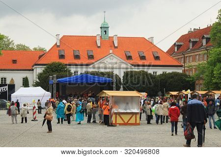 Warsaw, Poland - May 12, 2012: City Fair On The Market Square Of The New Town (rynek Nowego Miasta) 