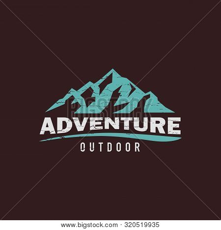 Mountain Creative Logo - Vector Illustration On A Light Background