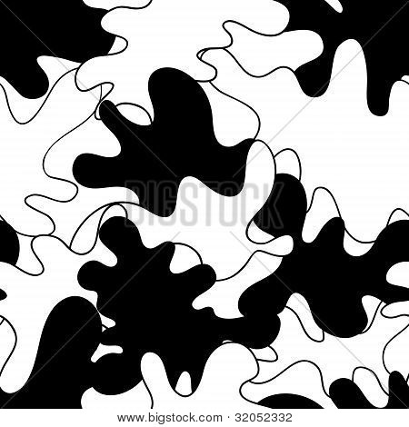 Bezešvé pattern s blot, abstraktní vektorové pozadí.