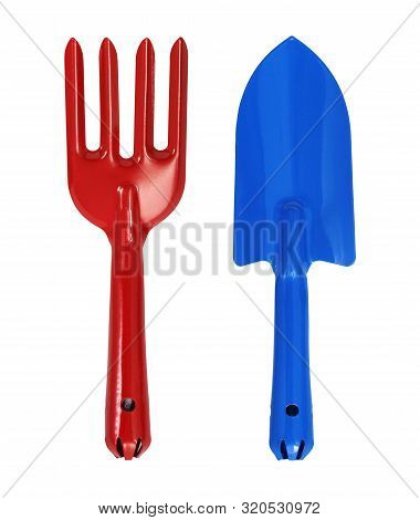 New Tool For Garden Work Isolated On White Background