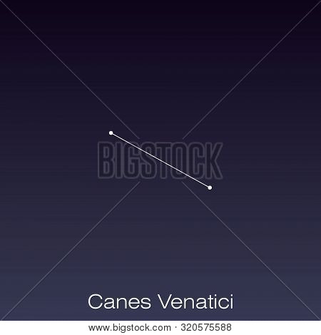 Canes Venatici Constellation As It Can Be Seen By The Naked Eye.