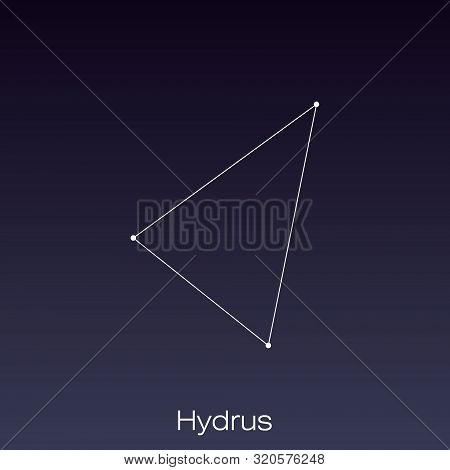 Hydrus Constellation As It Can Be Seen By The Naked Eye.