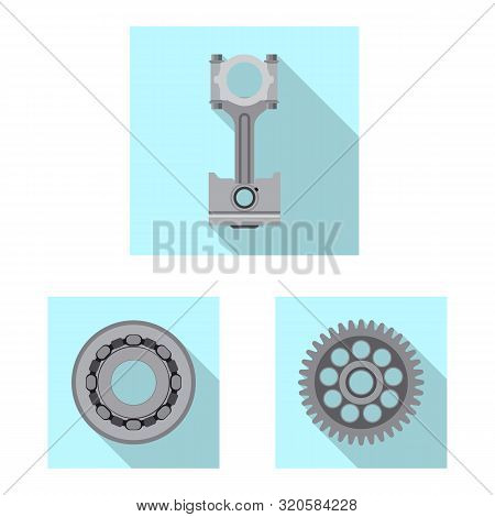 Vector Design Of Auto And Part Symbol. Set Of Auto And Car Vector Icon For Stock.
