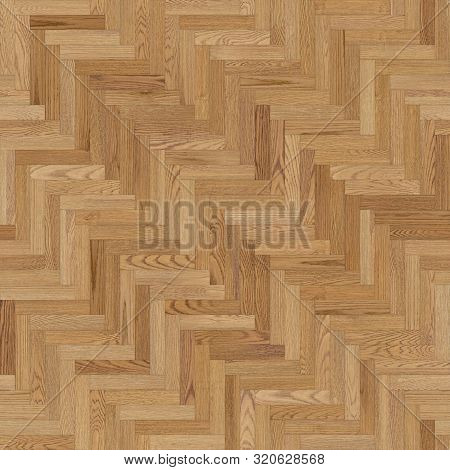 Parquet Herringbone Natural Oak Seamless Floor Texture