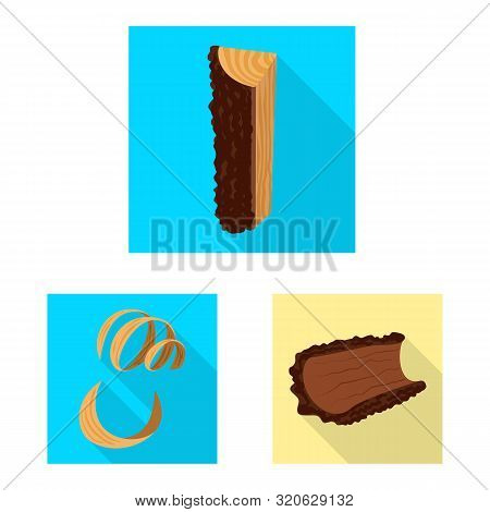 Vector Illustration Of Material And Nature Symbol. Set Of Material And Raw Vector Icon For Stock.