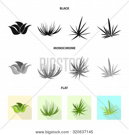 Vector Design Of Landscaping And Summer Sign. Set Of Landscaping And Environment Stock Vector Illust