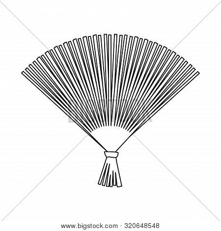 Vector Illustration Of Fan And Oriental Symbol. Collection Of Fan And Cool Stock Vector Illustration