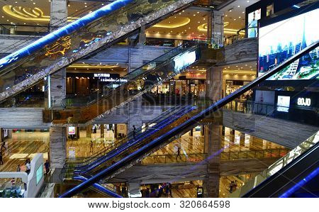 Shangai / China - June 6, 2017: Global Mall, A Large Shopping Mall In Shangai With A Floor Area Of 4