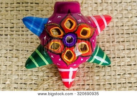 Artisan And Mexican Ceramic & Colorful Pinata Miniature