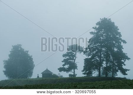 The Ancient Site Of Savkino, One Of The Famous Russian Poet Alexander Pushkin Favorite Places.
