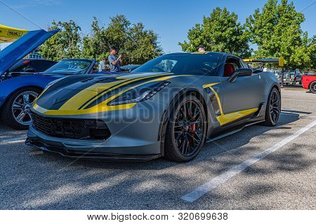 Chevrolet Corvette On Display During Supercar Sunday Event.