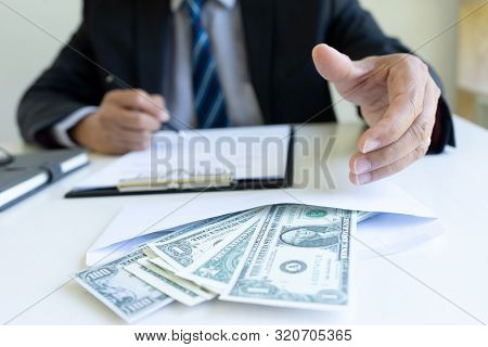 The Officer Or Business Man Had Bribe