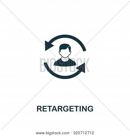 Retargeting Icon. Creative Element Design From Content Icons Collection. Pixel Perfect Retargeting I