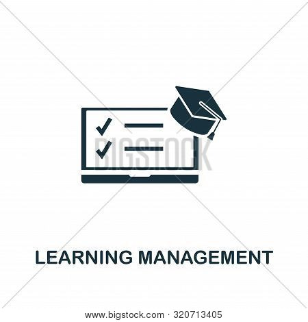 Learning Management System Icon. Creative Element Design From Content Icons Collection. Pixel Perfec