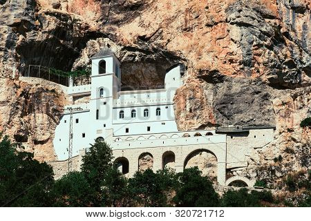 Monastery Of Ostrog Is A Monastery Of Serbian Orthodox Church Placed Against An Almost Vertical Rock