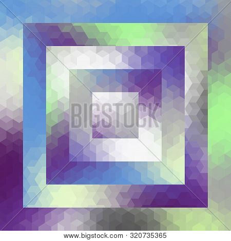 Geometric Abstract Pattern In Low Poly Style.