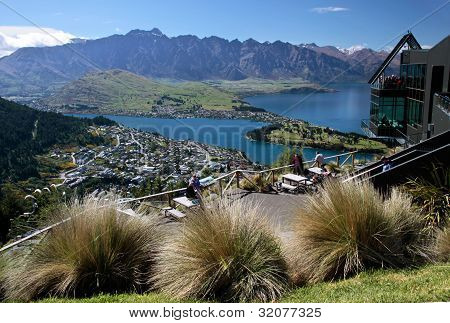 Bergkette der Remarkables von Bobs Gipfel