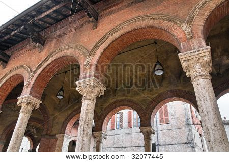 Radnice. Piacenza. Emilia-Romagna. Itálie.