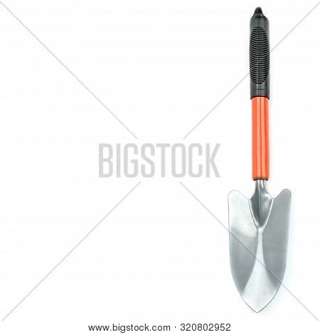 Garden Tools And Equipment Isolated On White Background. Free Space For Text.