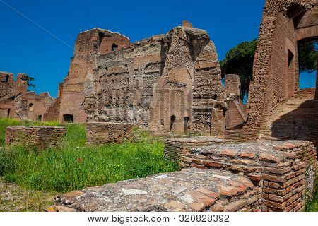 Ruins Of The Palace Of Septimius Severus Or Domus Severiana On The Palatine Hill