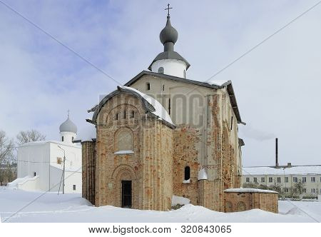 The Old Church Of Paraskeva-friday On The Bargain, Early Spring. Veliky Novgorod