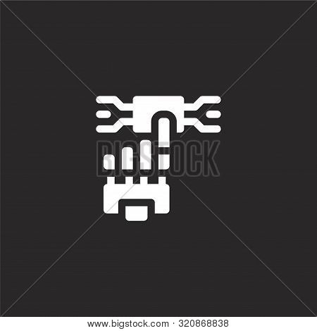 Interaction Icon. Interaction Icon Vector Flat Illustration For Graphic And Web Design Isolated On B