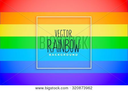 Colorful Rainbow Shades Background With Linear Lines