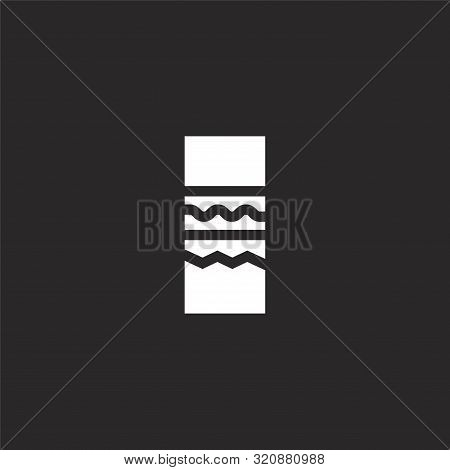 Bracelet Icon. Bracelet Icon Vector Flat Illustration For Graphic And Web Design Isolated On Black B