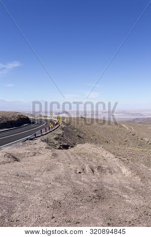 A Desert View From Panamericana, Route 5, Chile