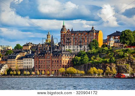 View of Stockholm Sweden in summer