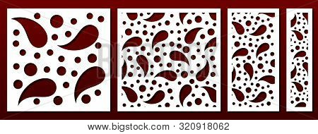 Laser Cut Panel Decor Template, Abstract Geometric Pattern. Metal Cutting, Wood Carving Stenciil, Pa
