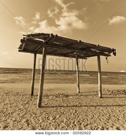 wooden canopy