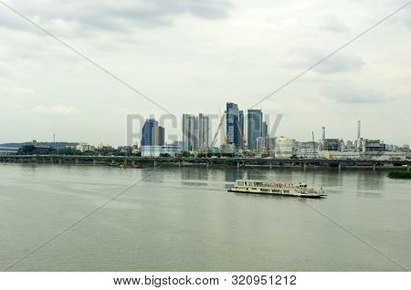 Hangang River In Seoul In Summer In Korea