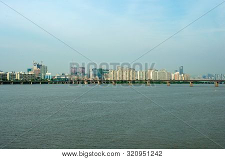 Hangang River In Seoul In Summer In Korea