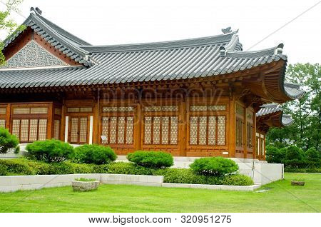 Traditional Korean House In Summer, South Korea