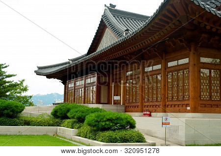 Traditional Korean House In Summer, South Korea