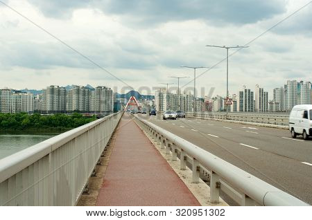 Hangang River In Seoul In Summer In Korea