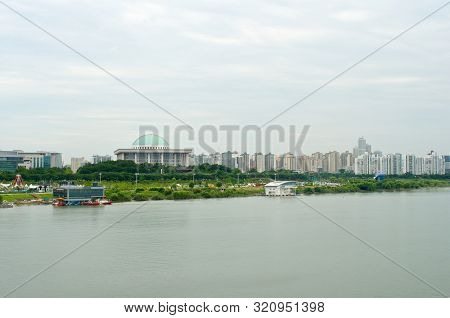 Hangang River In Seoul In Summer In Korea