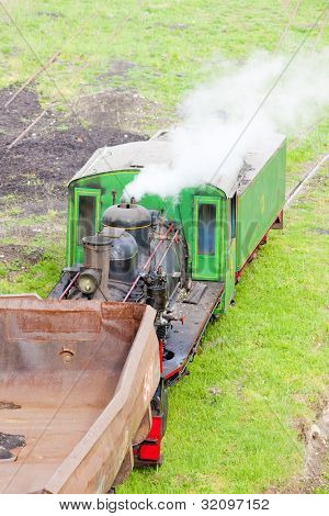 parní nákladní vlak, Kostolac, Srbsko