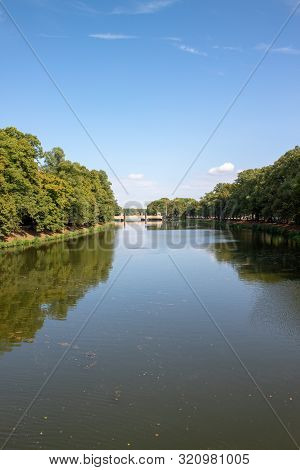 Picture From The River Elster In The Near From Leipzig City This Is A Beautiful Place For Watersport
